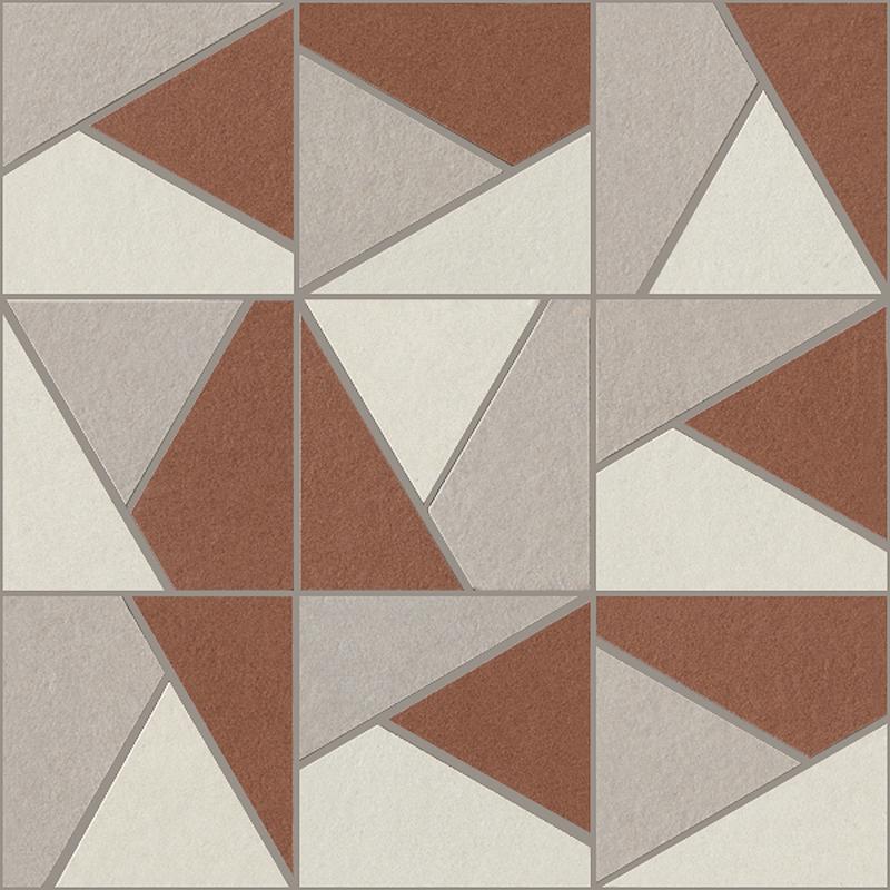 ITALGRANITI NUANCES Mosaico Triangoli Mix Caldo 2  30x30 cm 9 mm Matt 